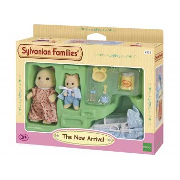 Epoch Sylvanian Families Νεογέννητο Σε Καλάθι Set Mama Chantily Family 4333 5054131043332