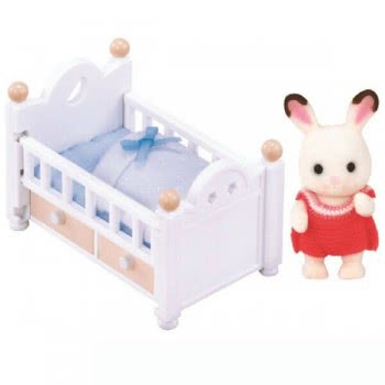 Epoch Sylvanian Families Chocolate Rabbit Baby Set 5017 5054131050170