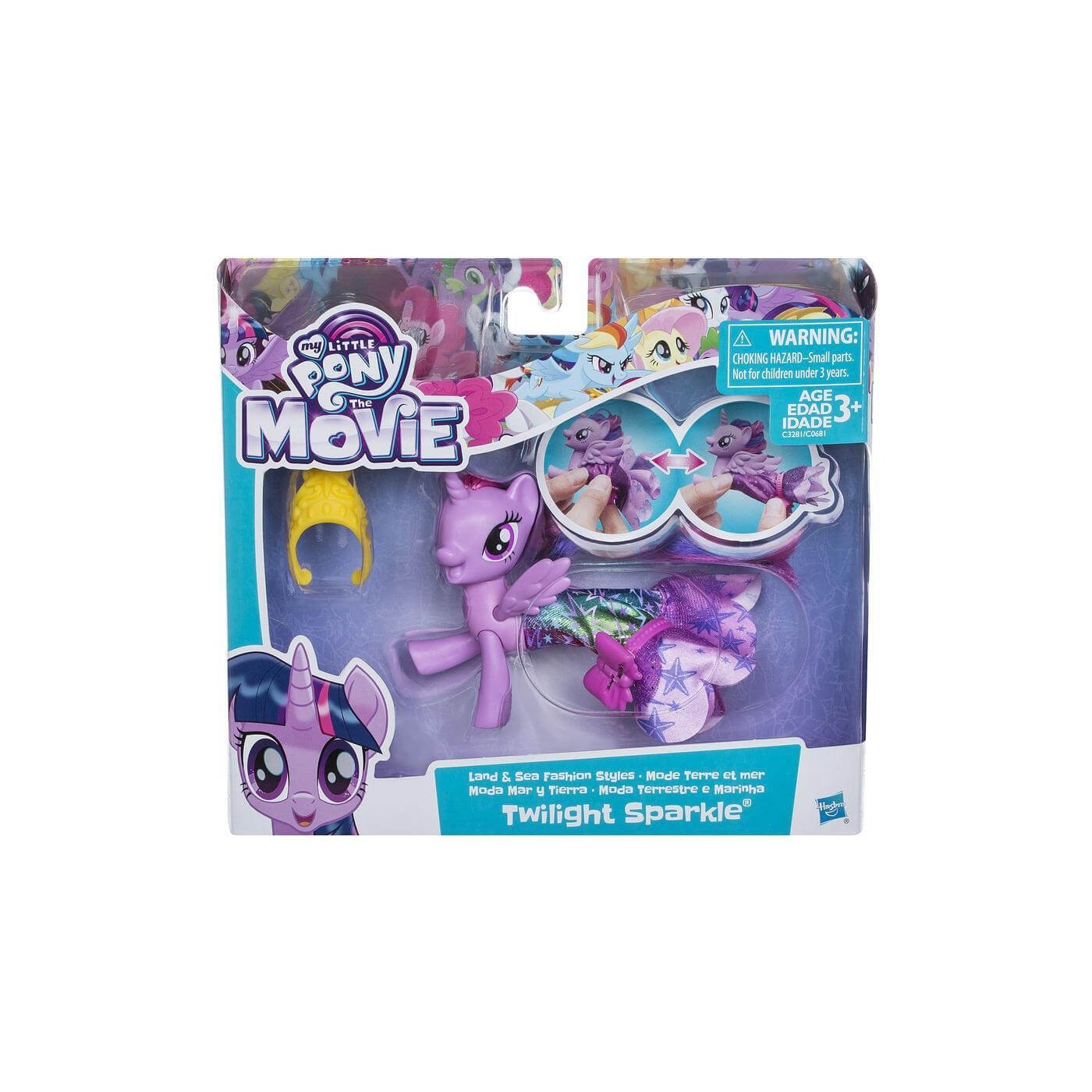 Hasbro My Little Pony The Movie Princess Twilight Sparkle Land And Sea ...