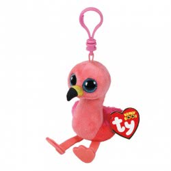 ty Beanie Boos Gilda Plush Clip Flamingo Pink 8.5Cm 1607-35210 008421352104