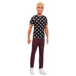 Mattel Barbie Ken Fashionistas No.14 Black And White Ken Κούκλα DWK44 / FJF72 887961535143