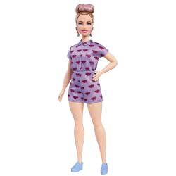 Mattel Barbie Fashionistas Lavendar Kiss Κούκλα Με Καμπύλες FBR37 / FJF40 887961534870