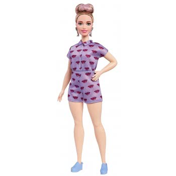 Mattel Barbie Fashionistas Lavendar Kiss Κούκλα Με Καμπύλες FBR37 / FJF40 887961534870