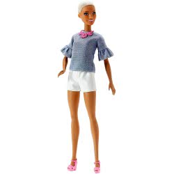 Mattel Barbie Fashionistas Chic In Chambray Original Doll FBR37 / FNJ40 887961593600