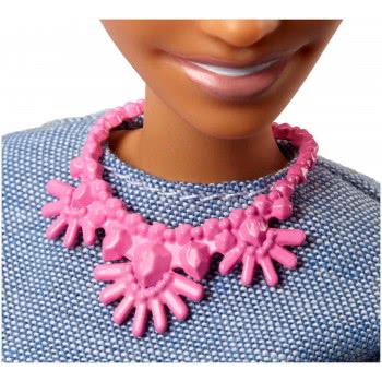 Mattel Barbie Fashionistas Chic In Chambray Αυθεντική Κούκλα FBR37 / FNJ40 887961593600