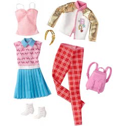 Mattel Barbie Fashions Ρούχα Μόδας School, Σετ Των 2 FCT81 / FBB79 887961427196