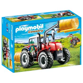 Playmobil Τρακτέρ Με Ανυψωτικά Πιρούνια Και Κουβά 6867 4008789068675