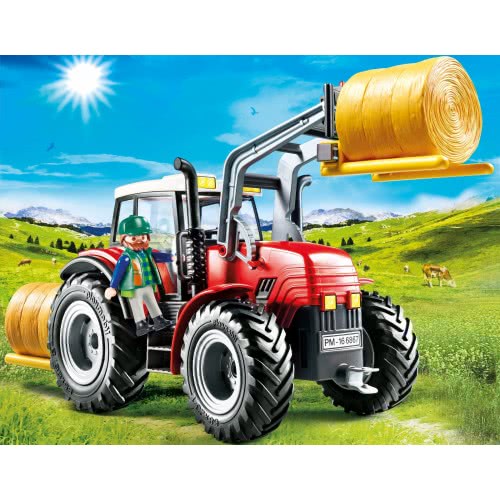 Playmobil Τρακτέρ Με Ανυψωτικά Πιρούνια Και Κουβά 6867 4008789068675