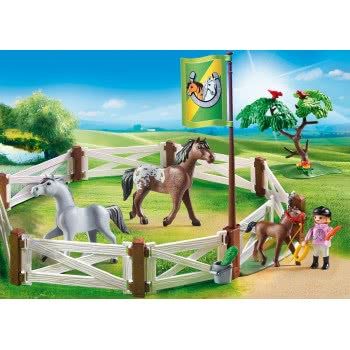 Playmobil Άλογα Με Περίφραξη 6931 4008789069313