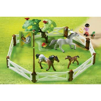 Playmobil Άλογα Με Περίφραξη 6931 4008789069313