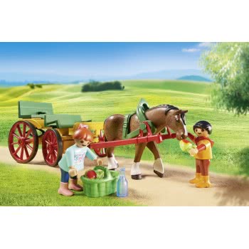 Playmobil Άμαξα Με Οδηγό Και Παιδάκια 6932 4008789069320