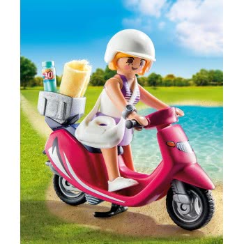 Playmobil Κοπέλα Με Σκούτερ 9084 4008789090843
