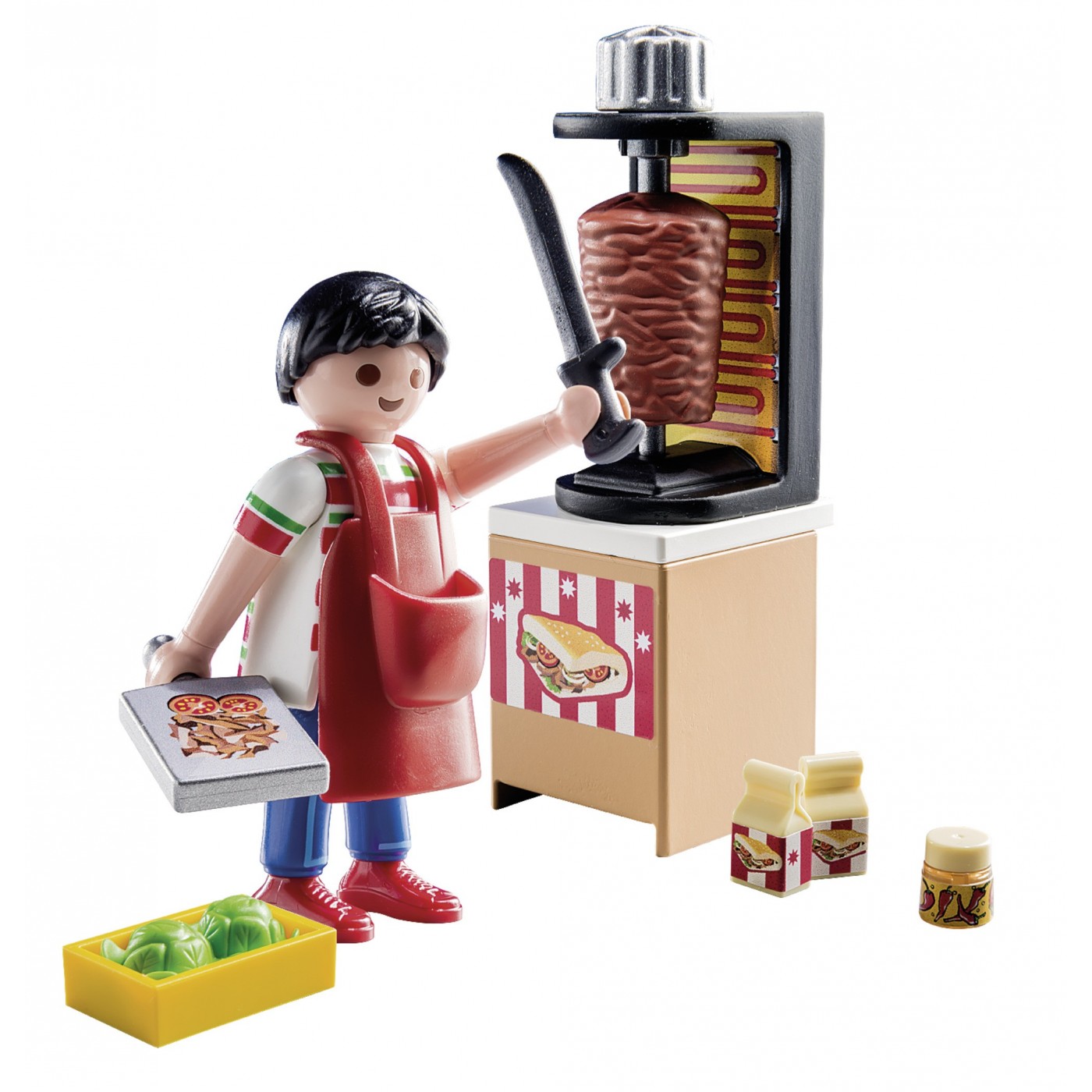 Stand Snack Kebab Playmobil - Occasion, Parfait Pour Compléter Ta Collection