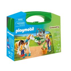 Playmobil Βαλιτσάκι Φροντίζοντας Τα Άλογα 9100 4008789091000