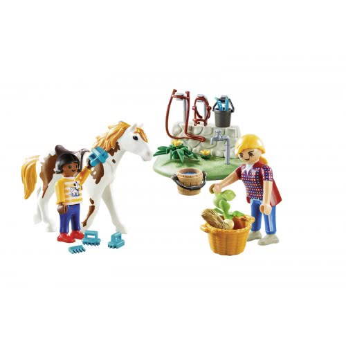 Playmobil Βαλιτσάκι Φροντίζοντας Τα Άλογα 9100 4008789091000