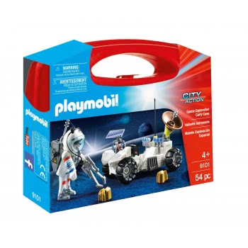 Playmobil Βαλιτσάκι Αστροναύτης Με Εξερευνητικό Όχημα 9101 4008789091017