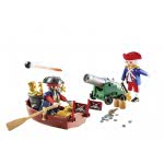 Playmobil Βαλιτσάκι Λιμενοφύλακας Με Κανόνι Και Πειρατής Σε Βάρκα 9102 4008789091024