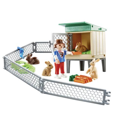 Playmobil Βαλιτσάκι Φροντίζοντας Τα Κουνελάκια 9104 4008789091048