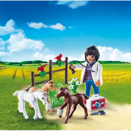 Playmobil Κτηνίατρος Με Αλογάκια 9207 4008789092076