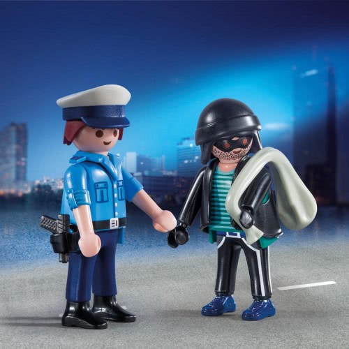 Playmobil Duo Pack Αστυνομικός Και Ληστής 9218 4008789092182