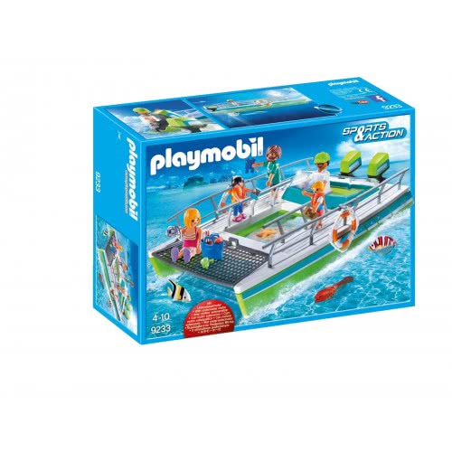 Playmobil Καταμαράν Με Διάφανο Πυθμένα Και Υποβρύχιο Μοτέρ 9233 4008789092335