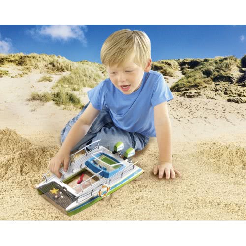 Playmobil Καταμαράν Με Διάφανο Πυθμένα Και Υποβρύχιο Μοτέρ 9233 4008789092335