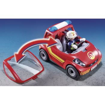 Playmobil Μικρό Όχημα Πυροσβεστικής Με Πυροσβέστη 9235 4008789092359