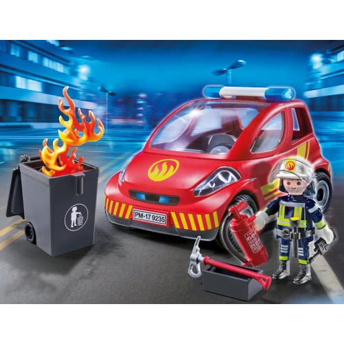 Playmobil Μικρό Όχημα Πυροσβεστικής Με Πυροσβέστη 9235 4008789092359