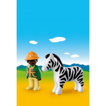 Playmobil Φύλακας Με Ζέβρα 9257 4008789092571