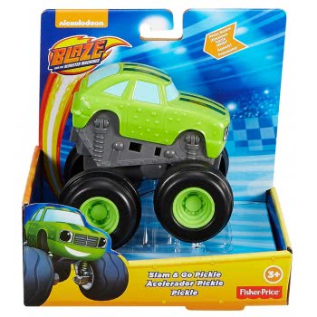 Mattel Blaze Οχήματα Slam And Go - Pickle Truck CGK22 / FFH75 887961486230