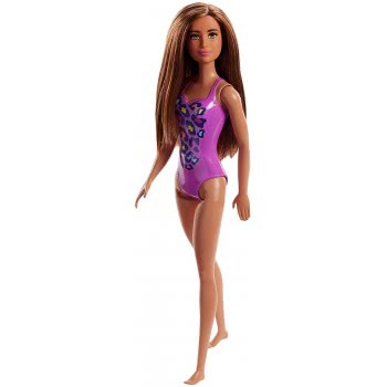Mattel Barbie Beach Water Play Purple Cheetah Doll DWJ99 / FJD98 887961534405
