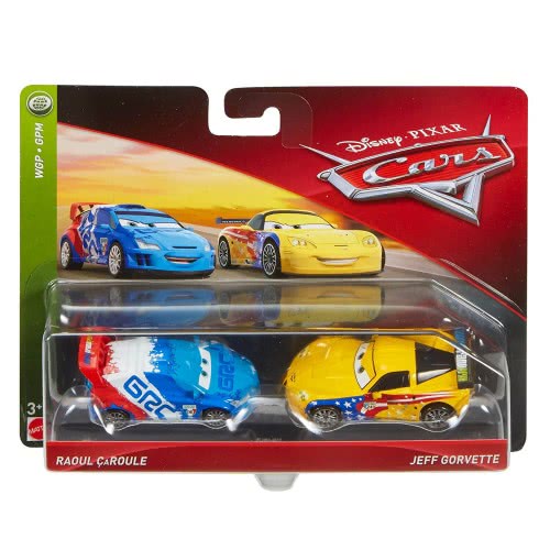 Mattel Disney/Pixar Cars 3 Jeff Gorvette And Raoul Αυτοκινητάκια Σετ Των 2 DXV99 / FLH63 887961558432