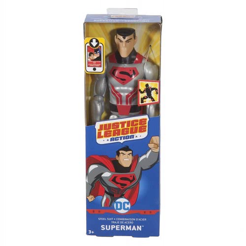 Mattel DC Justice League Action Steel Suit Superman Φιγούρα Δράσης FBR02 / FPC61 887961605907