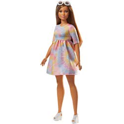 Mattel Barbie Fashionistas To Tie Dye For Curvy Doll FBR37 / FJF42 887961534818