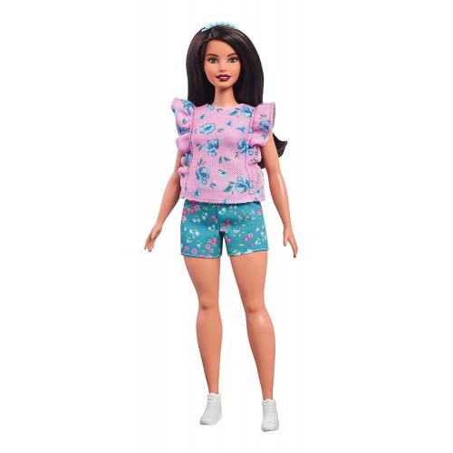 Mattel Barbie Fashionistas Floral Frills Curvy Doll FBR37 / FJF43 887961534948