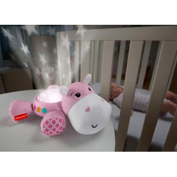 Mattel Μουσικός Προβολέας Ιπποπόταμος - Ροζ FGG89 887961504743