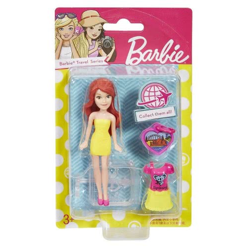 Mattel Barbie Mini Play Travel Sydney Κούκλα FHF02 / FDX98 887961479805
