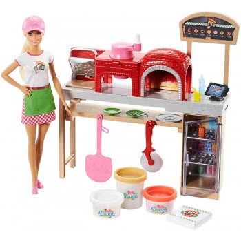 Mattel Barbie Σεφ - Εργαστήριο Πίτσας FHR09 887961527384