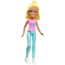 Mattel Barbie On The Go - Βολτίτσες Κουκλίτσες Ξανθιά Κούκλα FHV55 / FHV57 887961529623