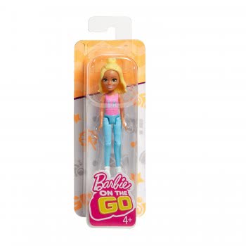 Mattel Barbie On The Go - Βολτίτσες Κουκλίτσες Ξανθιά Κούκλα FHV55 / FHV57 887961529623