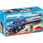 Playmobil Αστυνομικό Όχημα Με Ταχύπλοο 5187 4008789051875