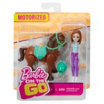 Mattel Barbie On The Go - Horse And Doll, Blue And Purple Outfit FHV60 / FHV62 887961529715