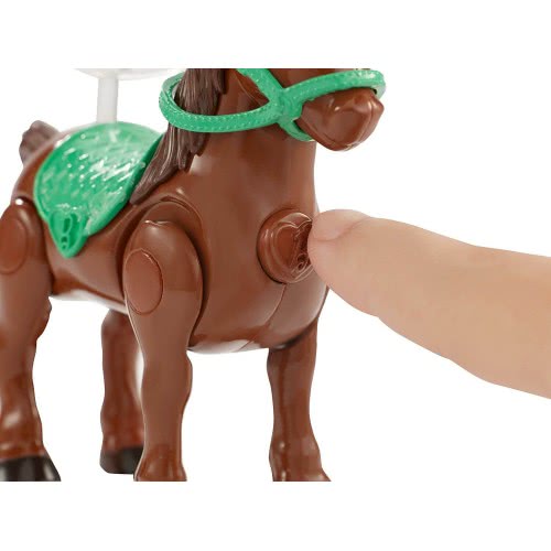 Mattel Barbie On The Go - Βολτίτσες Κουκλίτσα Και Πόνυ, Μπλε Και Μωβ Φόρεμα FHV60 / FHV62 887961529715