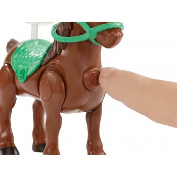 Mattel Barbie On The Go - Βολτίτσες Κουκλίτσα Και Πόνυ, Μπλε Και Μωβ Φόρεμα FHV60 / FHV62 887961529715