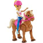 Mattel Barbie On The Go - Βολτίτσες Κουκλίτσα Και Πόνυ, Μπλε Και Άσπρο Φόρεμα FHV60 / FHV63 887961529685