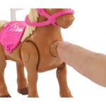 Mattel Barbie On The Go - Βολτίτσες Κουκλίτσα Και Πόνυ, Μπλε Και Άσπρο Φόρεμα FHV60 / FHV63 887961529685