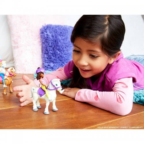 Mattel Barbie On The Go - Βολτίτσες Κουκλίτσα Και Πόνυ, Κίτρινο Και Ροζ Φόρεμα FHV60 / FHV61 887961529708