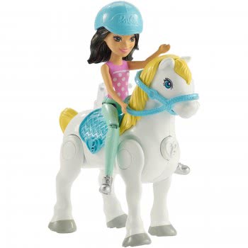 Mattel Barbie On The Go - Horse And Doll, Green And Purple Outfit FHV60 / FHV64 887961529678