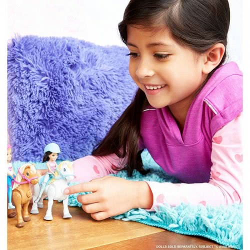 Mattel Barbie On The Go - Horse And Doll, Green And Purple Outfit FHV60 / FHV64 887961529678