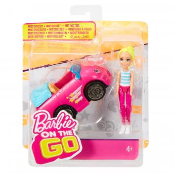 Mattel Barbie On The Go - Pink Car And Doll FHV76 / FHV77 887961529845